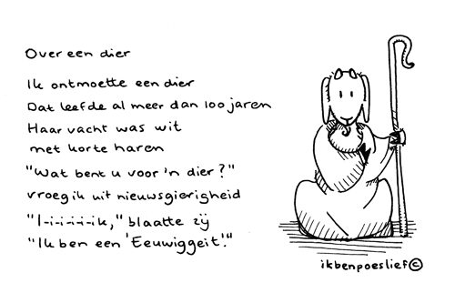 Poeslief rijmpje: “Over een dier”