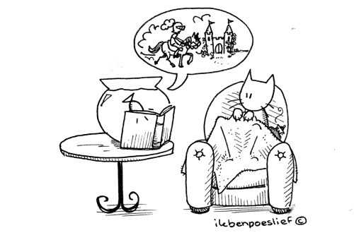 Vis leest een verhaaltje voor