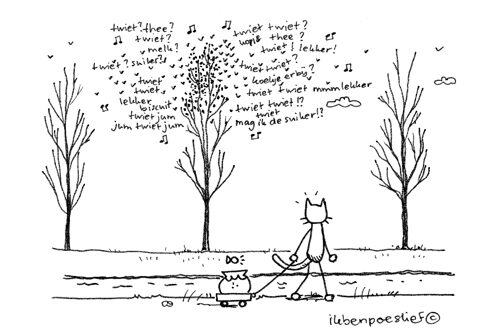 Wat doen al die spreeuwen toch allemaal in één boom? #theekransje #gezelligheidsdier