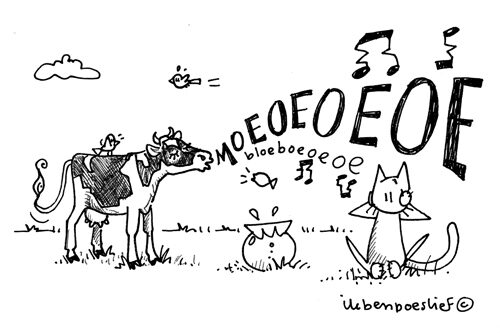 Vis en koe gooien er een ’twaalf-uurtje’ tegenaan #eerstemaandagvandemaand