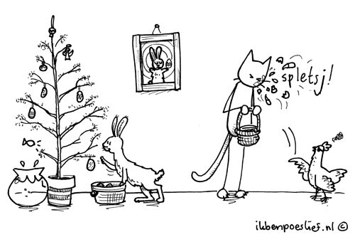 Ontplofkip van de rel… Vrolijk Pasen!