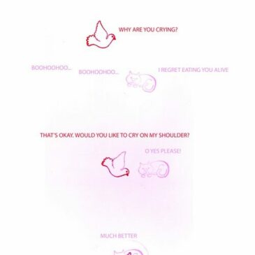 Little Stenciled Stories ‘Regret and comfort’ #3