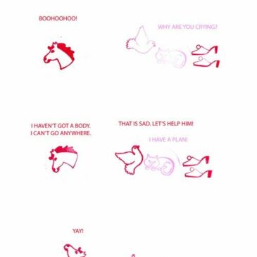 Little Stenciled Stories ‘Horse shoe’ #6