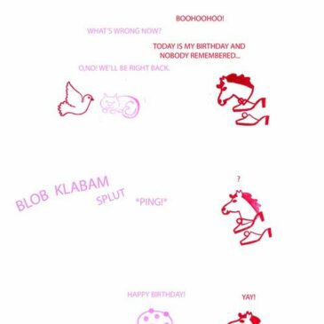 Little Stenciled Stories ‘Happy Birthday to me’ #7