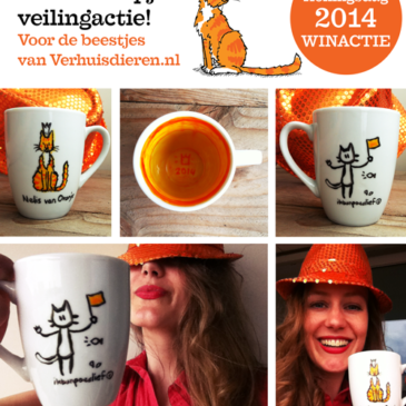 Win een uniek Poeslief-Koningsdag-kopje op Facebook!