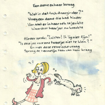 Poeslief rijmpje: een dame en haar kraag #weekvandepoezie