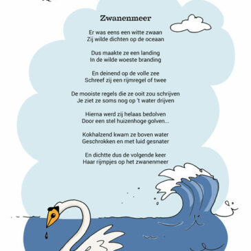 Poeslief rijmpje over een zwaan…