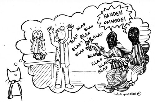 Poeslief zag de overval op de #dierenkliniek in #Zoetermeer al helemaal voor zich #actueel