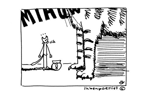 Net de grootste kat van Nederland ontmoet #slik #hetbeestvanroggel