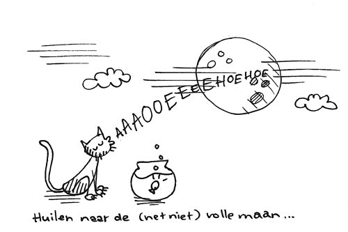 Vannacht huilen naar de (net niet) volle maan…