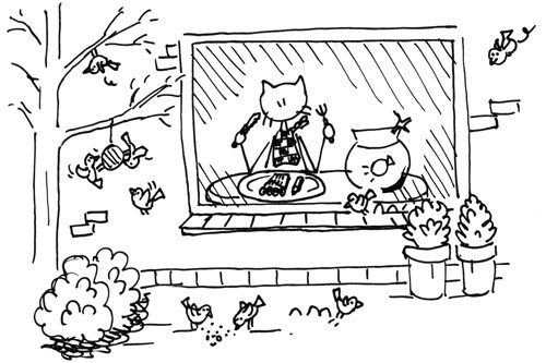 Heeft het een beetje moeilijk met de #tuinvogeltelling