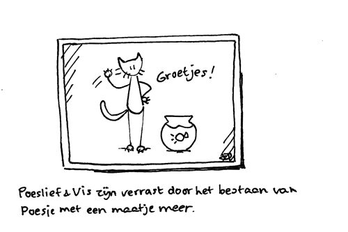 Poeslief & Vis doen de groetjes aan Poesje met een maatje meer #poezenzijncool #zwaai